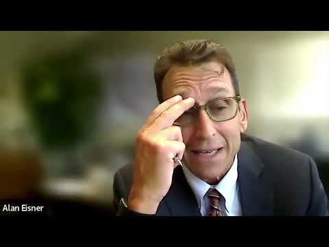 Still frame from the interview with Alan Eisner