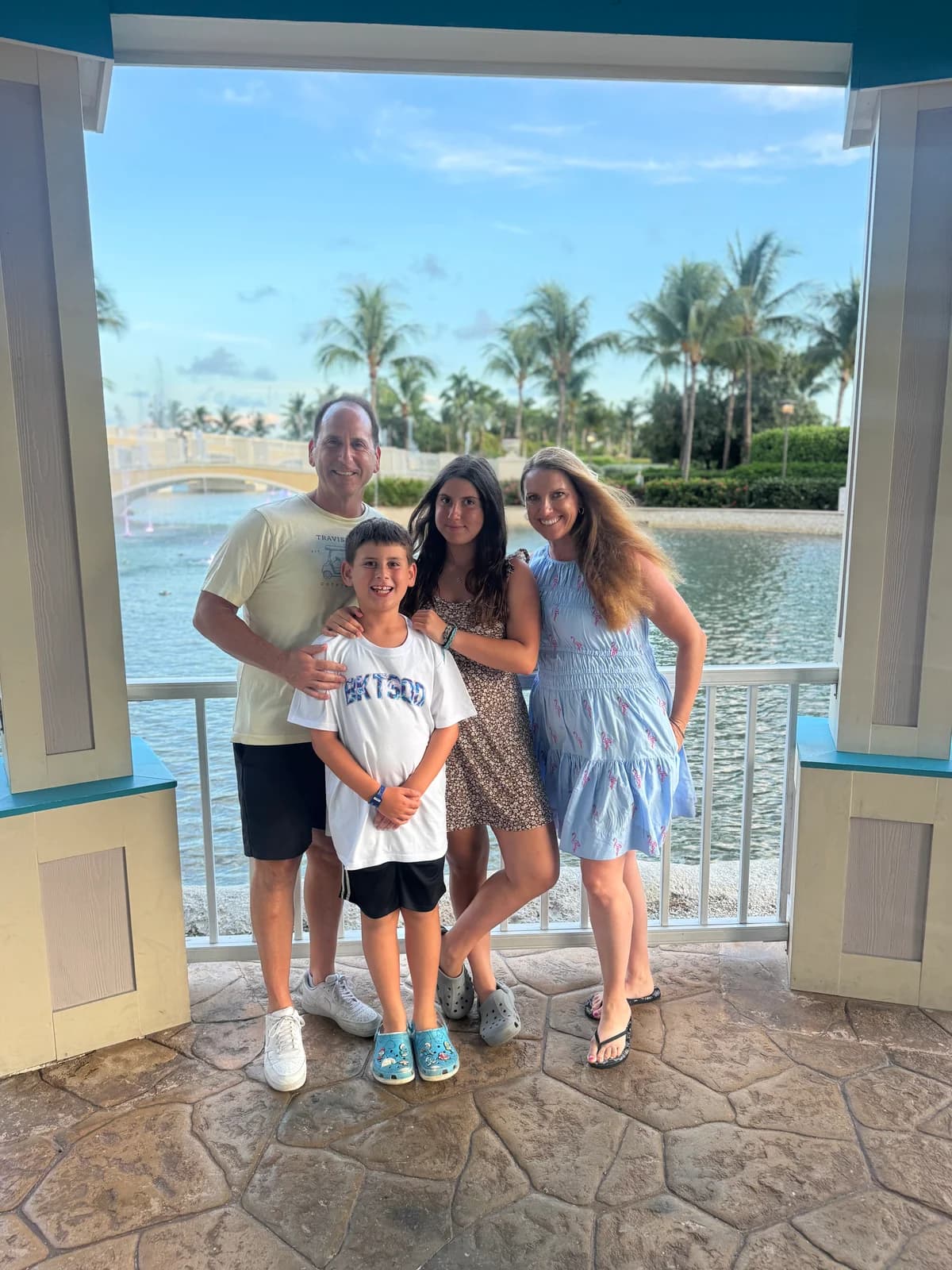 Justin Paperny with his wife and their two children