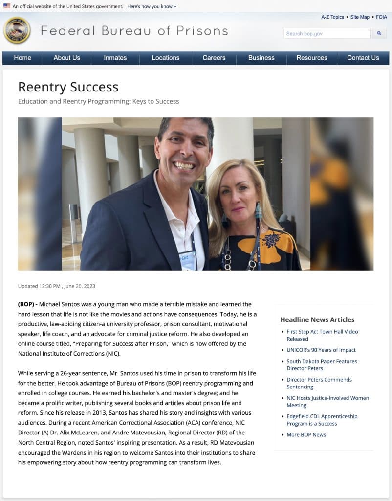 Bureau of Prisons First-Step Act Program Letter