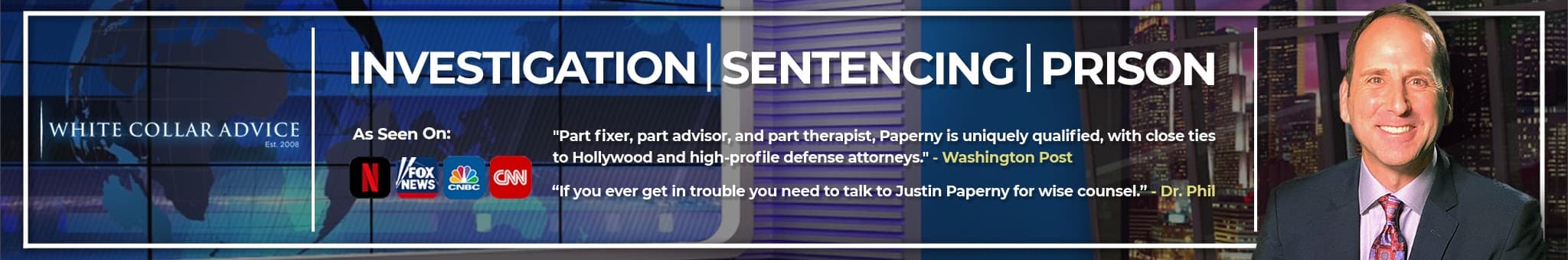 White Collar Advice YouTube Channel Banner