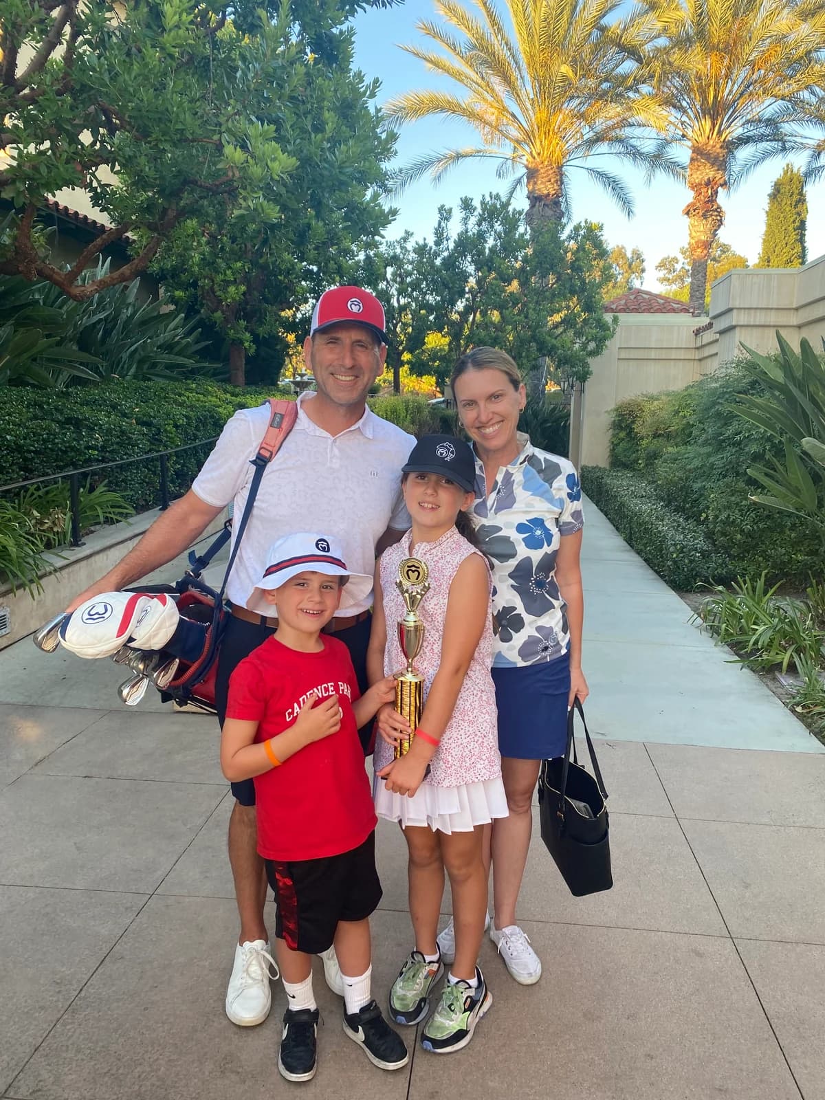 Justin Paperny with his wife Sandra and their children