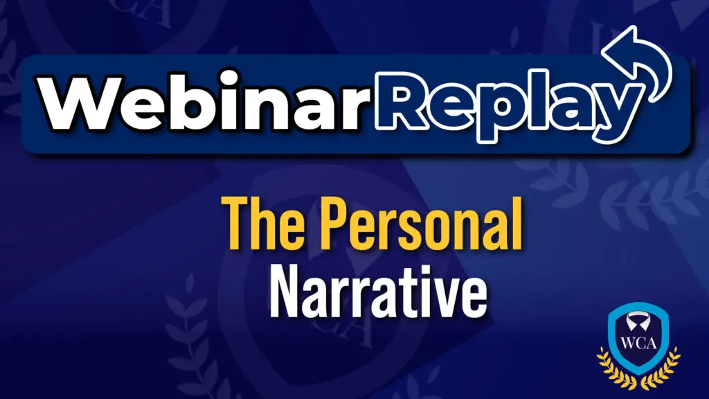 Webinar Replay: The Sentencing Narrative