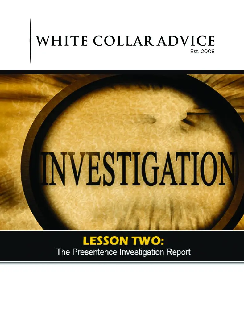 The Most Important Interview Of Your Life: Your Presentence Interview