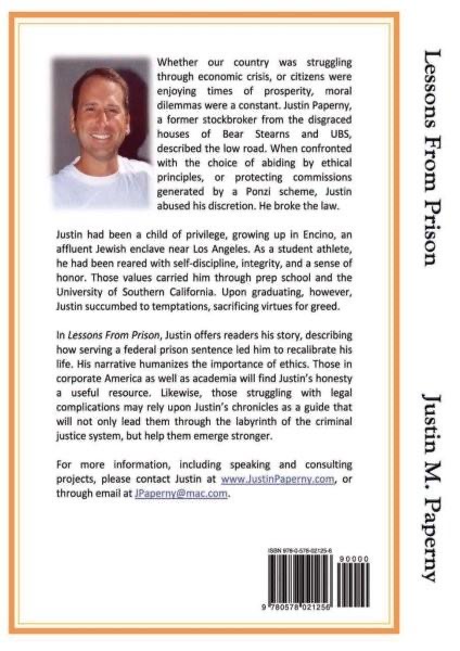 Lessons From Prison is published