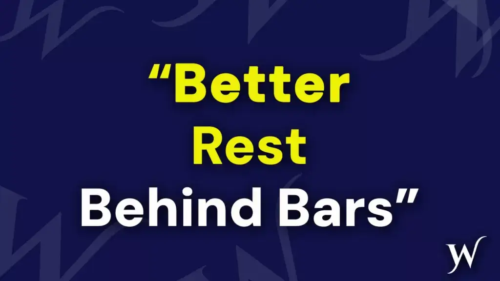 How to SLEEP WELL In Federal Prison