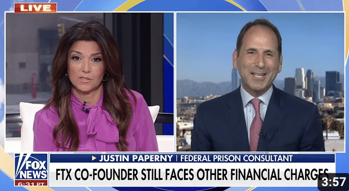 Justin Returns to Fox News to Discuss Sam Bankman-Fried’s Dropped Charge