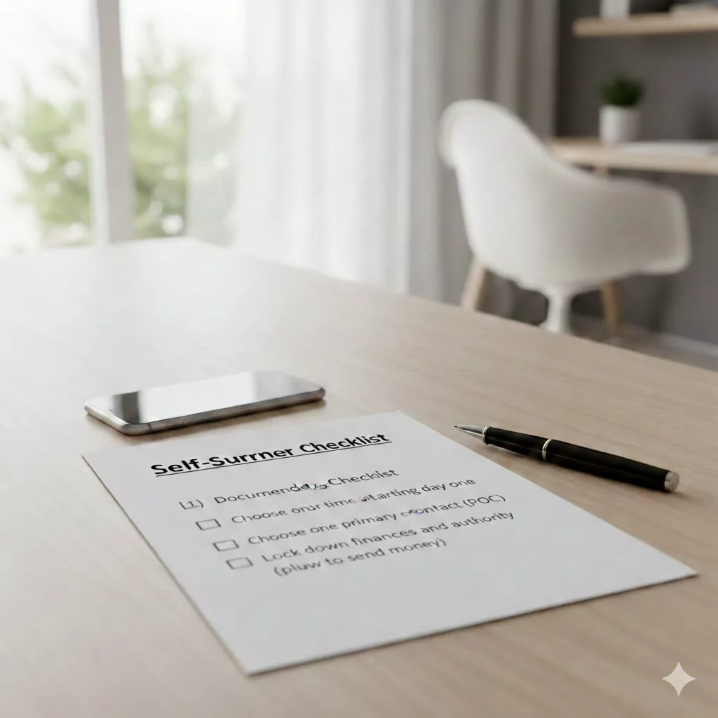 Self-Surrender Checklist